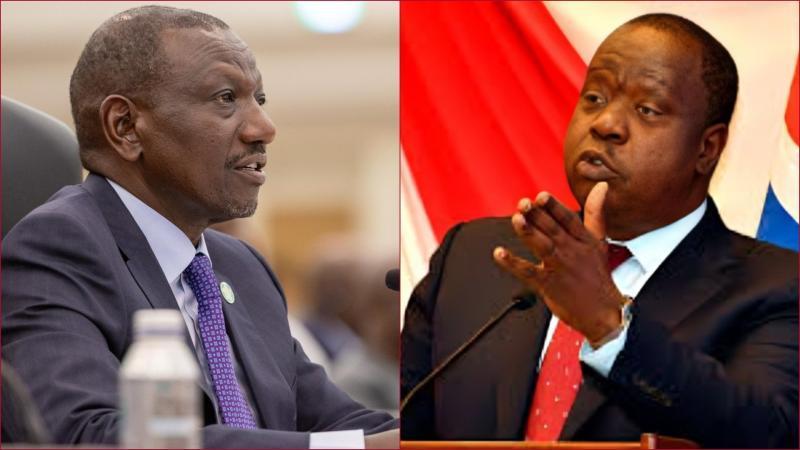 Claims emerged that Former Interior CS Fred Matiang'i is President William Ruto's project.